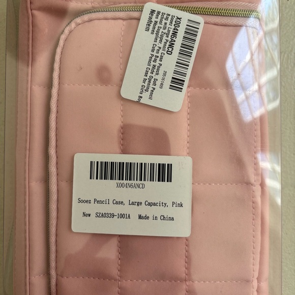 Sooez NWT Spacious Pink Multi-Compartment Pencil Case - Picture 13 of 13